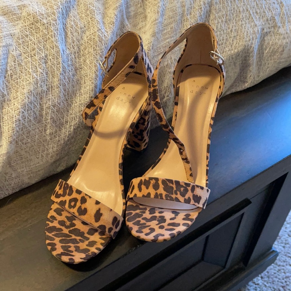 Cheetah Block Heels